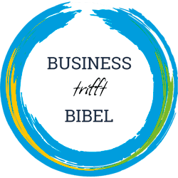 Bildwortmarke Business trifft Bibel mit Hintergrund