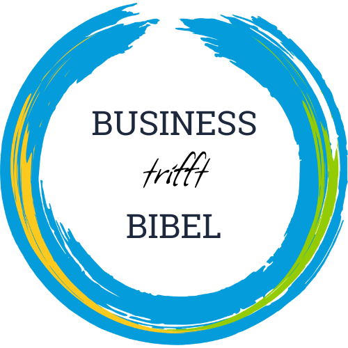 Das Haupt-Logo des Unternehmens Business trifft Bibel in Farbe.